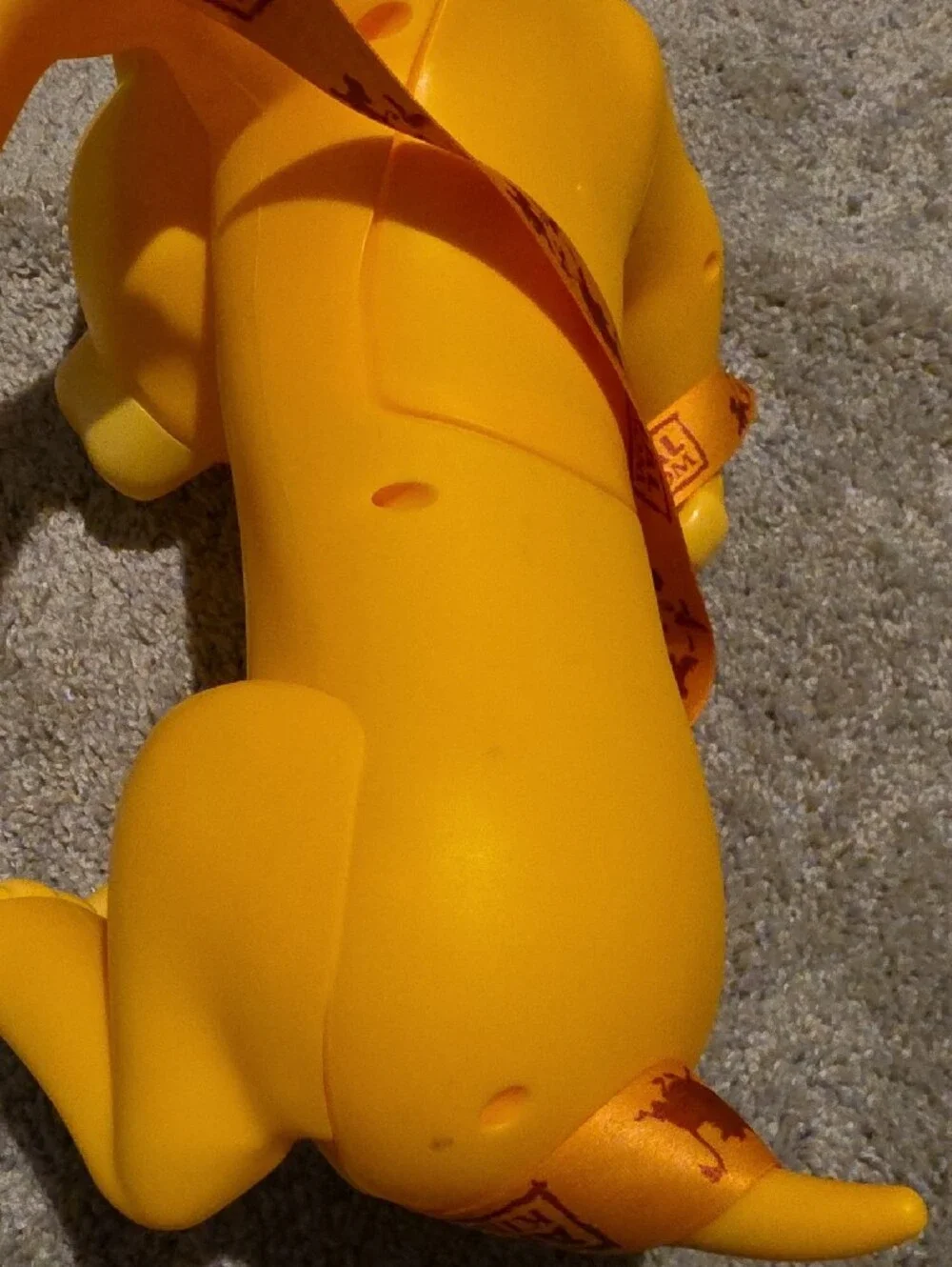 Lion King's Simba Character Disney collectible popcorn bucket - Yellow w/straps